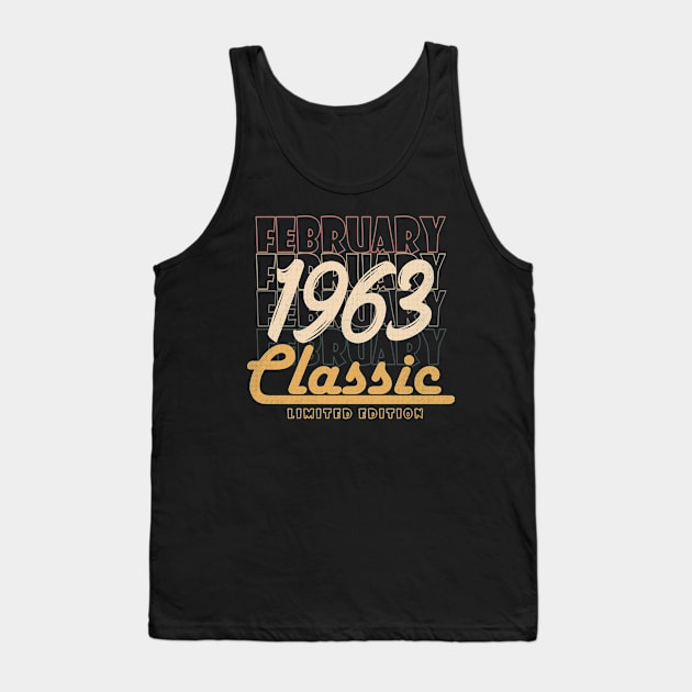 february 1963 birthday Tank Top by BizZo